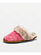 Realtree EDGE Colors Camp Scuff Pink Faux Fur Slippers - Thumbnail image 1 of 4