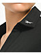 Reebok CL WDE Black Long Sleeve Crop Polo Shirt