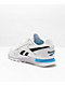 Reebok Kids Classic Leather White, Black & Aqua Skate Shoes - Thumbnail image 2 of 4