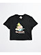 Reebok Palm Tree Black Crop T-Shirt - Thumbnail image 1 of 3