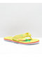 Reef Palm Pool Float Yellow Sandals - Thumbnail image 1 of 4