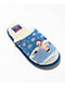 Reef x Tipsy Elves Censored Santa Blue & White Slippers - Thumbnail image 1 of 4
