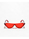 Retro Pointe Red Cat Eye Sunglasses - Thumbnail image 2 of 2
