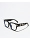 Rhinestone Cross Black Glasses - Thumbnail image 1 of 3