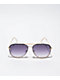 Rhino Gold Frameless Aviator Sunglasses
