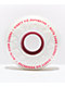 Ricta Clouds 55mm 86a White & Red Skateboard Wheels