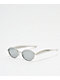 River Oval Silver & Black Sunglasses - Thumbnail image 1 of 2