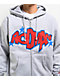 Rodman Apparel 2K Logo Grey Zip Hoodie - Thumbnail image 3 of 4