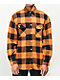 Rothco Heavy Orange & Black Plaid Flannel Shirt