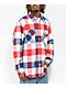 Rothco Heavy Red, White & Blue Plaid Flannel Shirt - Thumbnail image 1 of 3