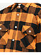 Rothco camisa de franela a cuadros pesada naranja