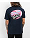 Rough World Burn Out Navy T-Shirt - Thumbnail image 1 of 3