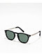 Round Black & Green Sunglasses - Thumbnail image 1 of 2