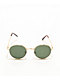 Round Gold & Green Sunglasses - Thumbnail image 2 of 2