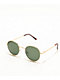 Round Gold & Green Sunglasses - Thumbnail image 1 of 2