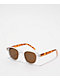 Round Translucent Tortoise & Clear Sunglasses - Thumbnail image 1 of 2