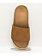 Roxy Slippy Espadrille Tan Slide Sandals