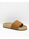 Roxy Slippy Espadrille Tan Slide Sandals