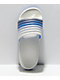 Roxy Slippy Jess Blue & White Slide Sandals