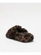 Roxy Sloane Leopard Print Faux Fur Slide Slippers - Thumbnail image 2 of 4