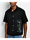 Rusty Crisis Black Short Sleeve Button Up Shirt - Thumbnail image 1 of 5