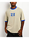 Rusty Hyper Stone & Blue Heavyweight Ringer T-Shirt - Thumbnail image 1 of 3