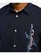 Rusty Morning Glory Navy Short Sleeve Button Up Shirt - Thumbnail image 3 of 5