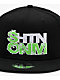 SHTNONM OG Black & Neon Green Snapback Hat - Thumbnail image 3 of 3