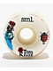 SML. Lucidity Series Knox 52mm 99a V Cut White Skateboard Wheels - Thumbnail image 1 of 2