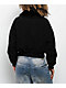 STOOSH Faux Fur Black Corduroy Crop Bomber Jacket - Thumbnail image 2 of 6
