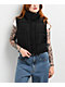 STOOSH Quilted Black Crop Puffer Vest - Thumbnail image 1 of 4
