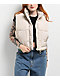 STOOSH Quilted White Crop Puffer Vest - Thumbnail image 1 of 3