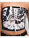 SWIXXZ Black & Pink Lace Up Tube Top - Thumbnail image 3 of 3