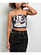 SWIXXZ Black & Pink Lace Up Tube Top - Thumbnail image 1 of 3
