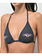 SWIXXZ Butterfly Grey Triangle Bikini Top