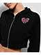 SWIXXZ Centipede Black Crop Zip Hoodie - Thumbnail image 4 of 6