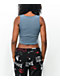 SWIXXZ Chaotic Blue Crop Tank Top - Thumbnail image 2 of 3