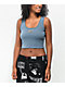 SWIXXZ Chaotic Blue Crop Tank Top - Thumbnail image 1 of 3