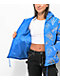 SWIXXZ Chrome AOP Light Blue Puffer Jacket