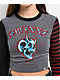 SWIXXZ Creepy Chrome Grey Long Sleeve Crop T-Shirt - Thumbnail image 3 of 3