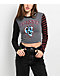 SWIXXZ Creepy Chrome Grey Long Sleeve Crop T-Shirt - Thumbnail image 1 of 3