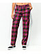 SWIXXZ Electric Chrome Red & Purple Plaid Pants