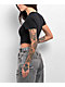 SWIXXZ Face Collage Black Crop T-Shirt - Thumbnail image 2 of 3