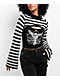 SWIXXZ Heavenly Black & Grey Shrug Crop Tank Top Set - Thumbnail image 1 of 5