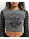SWIXXZ Heavenly Grey Stripe Long Sleeve T-Shirt - Thumbnail image 3 of 6
