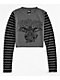 SWIXXZ Heavenly Grey Stripe Long Sleeve T-Shirt - Thumbnail image 4 of 6