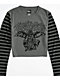SWIXXZ Heavenly Grey Stripe Long Sleeve T-Shirt - Thumbnail image 5 of 6