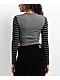 SWIXXZ Heavenly Grey Stripe Long Sleeve T-Shirt - Thumbnail image 2 of 6