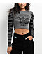SWIXXZ Heavenly Grey Stripe Long Sleeve T-Shirt - Thumbnail image 1 of 6