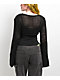 SWIXXZ Metal Collage Black Crop Sweater - Thumbnail image 2 of 3